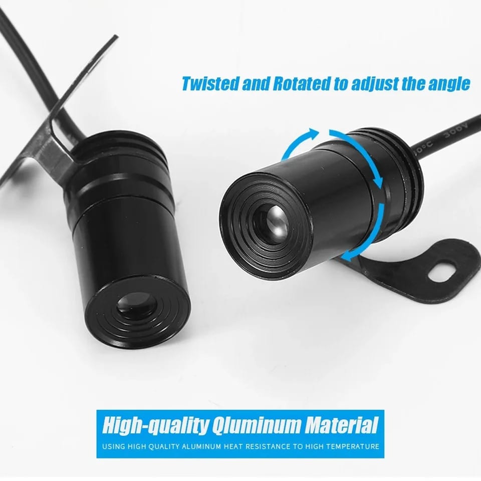 Angel Wing Light Dynamic Projection Lamp Universal Car Rear View Mirror Side Mirror (2 Pcs) - Blue