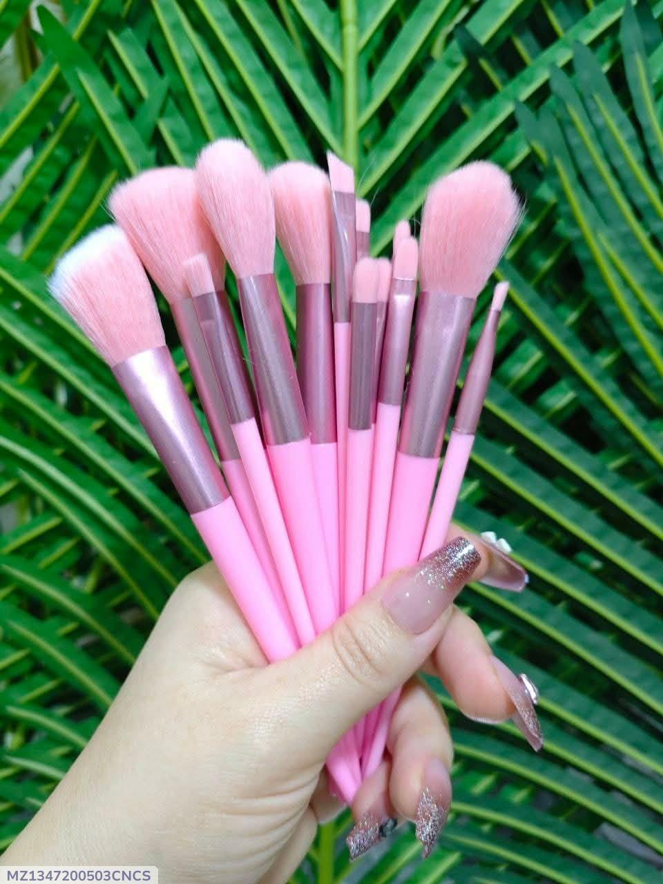 Reusable Pink Makeup Brushes for Blush, Contour, Masks
