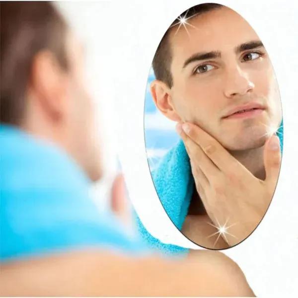 Self-Adhesive Mirror Silver 300x200mm Easy Install
