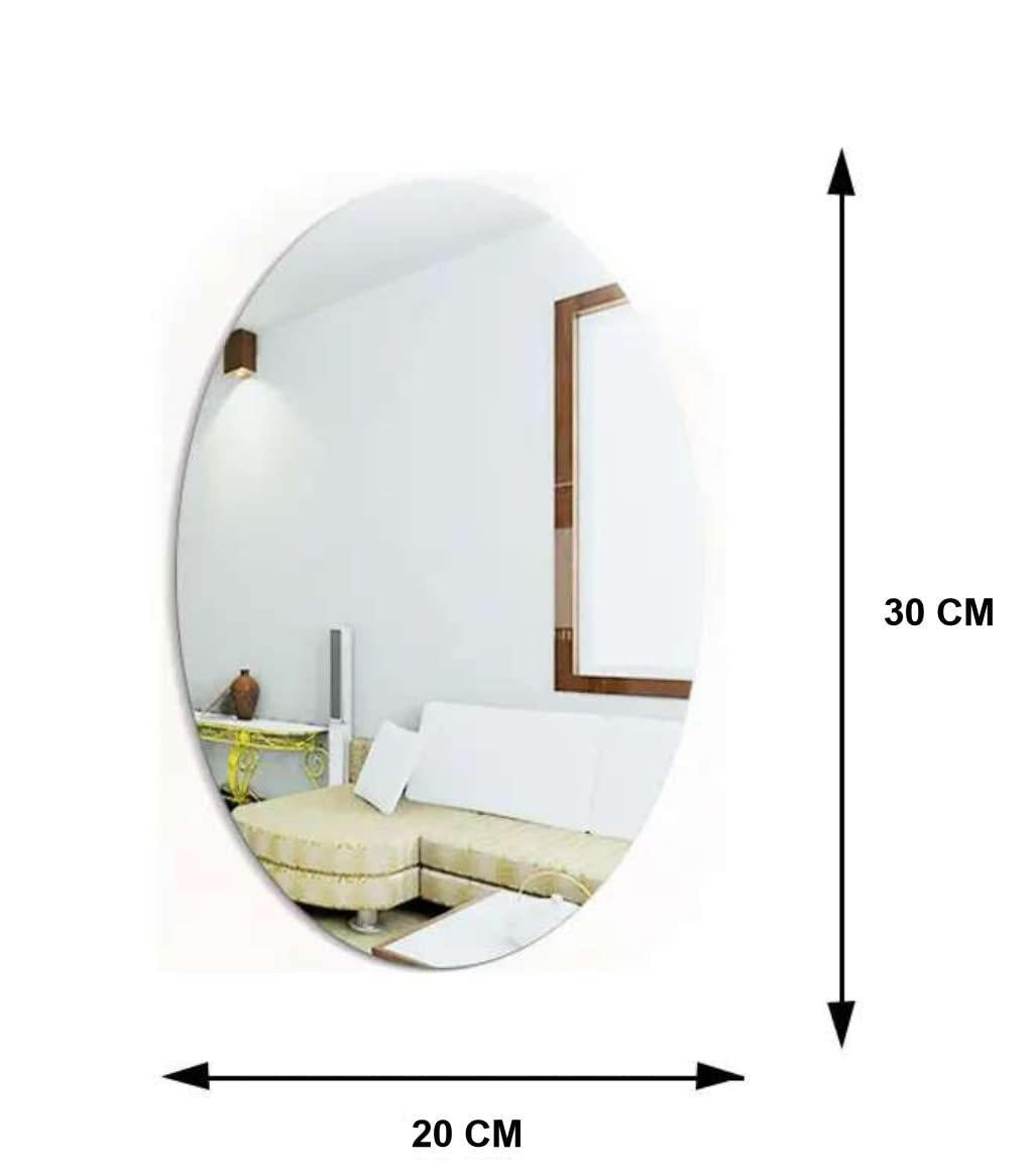 Self-Adhesive Mirror Silver 300x200mm Easy Install