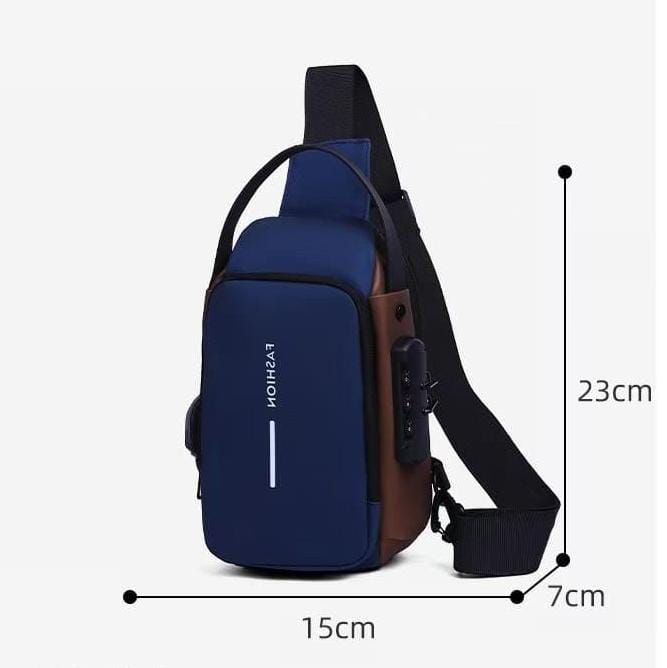 UrbanShield Anti-Theft Crossbody Bag – Secure Travel Edition