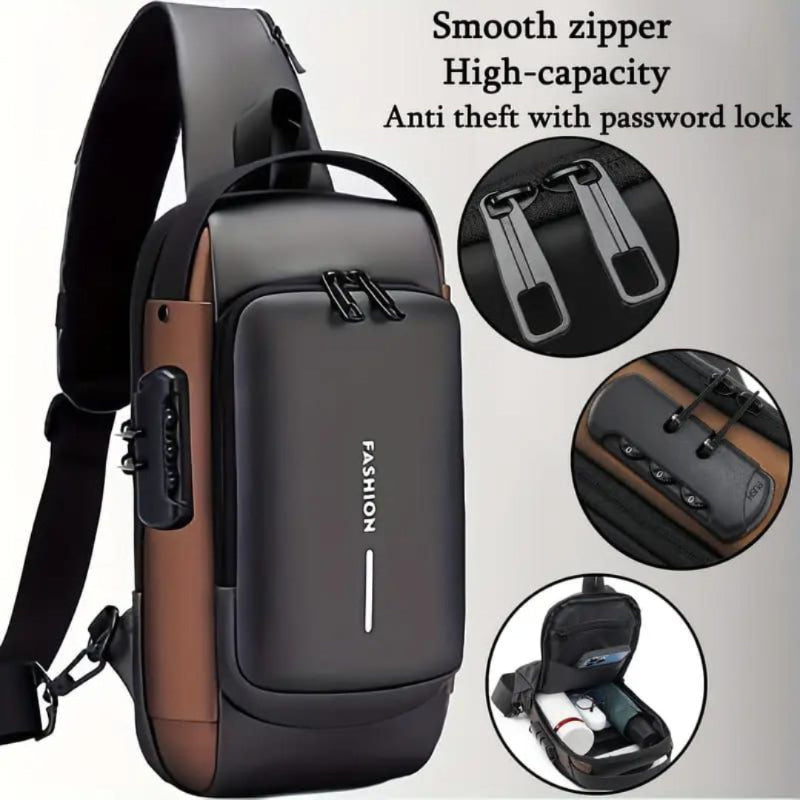 UrbanShield Anti-Theft Crossbody Bag – Secure Travel Edition