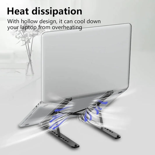 Adjustable Laptop Stand – Creative Folding Portable Storage Bracket for Desk & Office