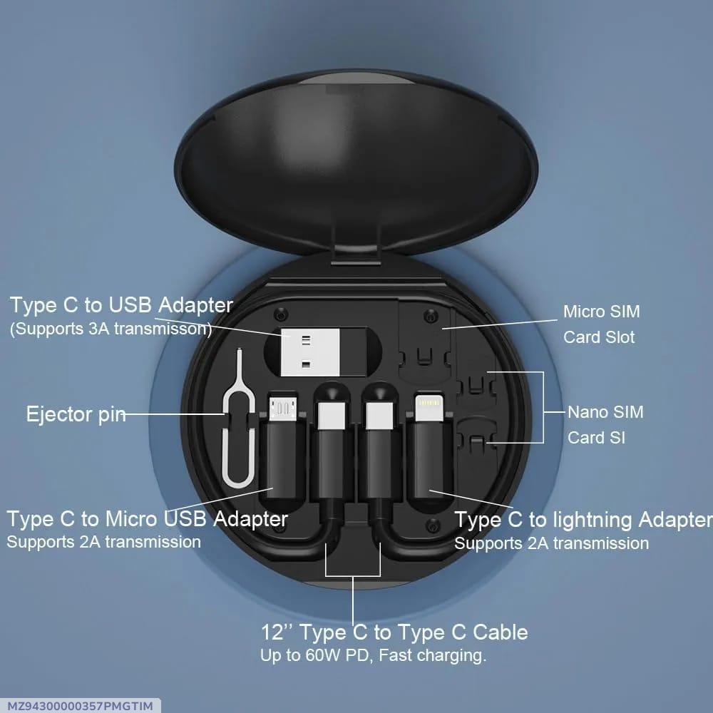 Premium 60W PD Charging Kit Black ABS
