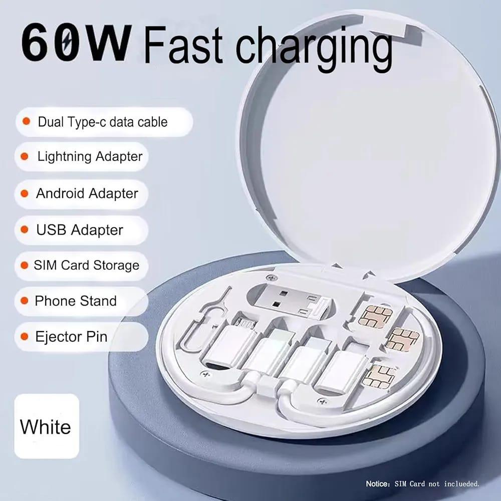 Premium 60W PD Charging Kit Black ABS