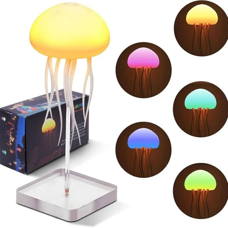 LED Jellyfish Lamp RGB Mood Light | Voice Control | Decorative Bedroom & Living Room Lighting