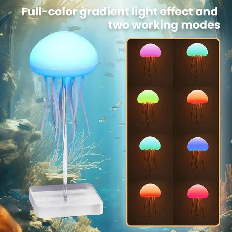 LED Jellyfish Lamp RGB Mood Light | Voice Control | Decorative Bedroom & Living Room Lighting